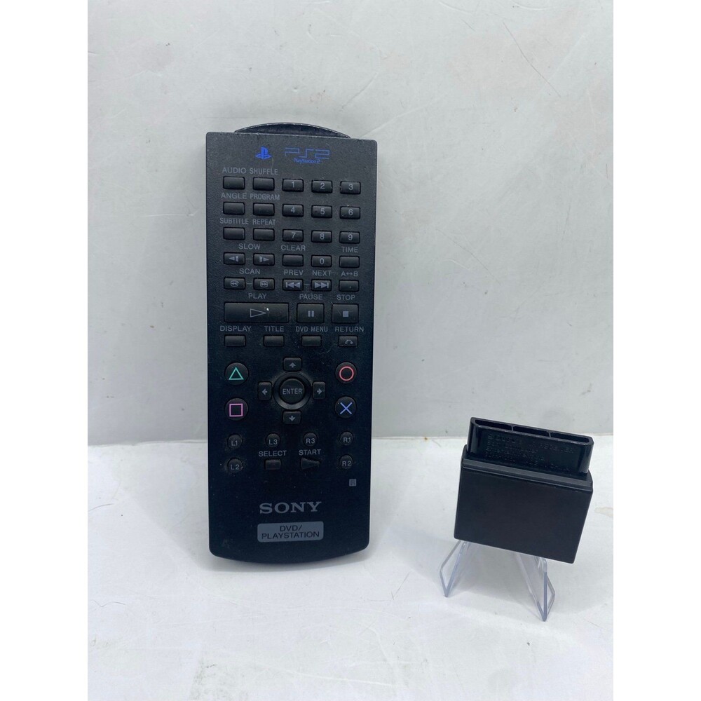 PS2 Remote Control Sony Authentic w/ Receiver Dongle Tested Working